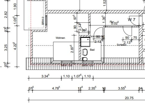 2+1, Münsterstr. 47, , Severní Porýní-Vestfálsko, 46 m² - 2