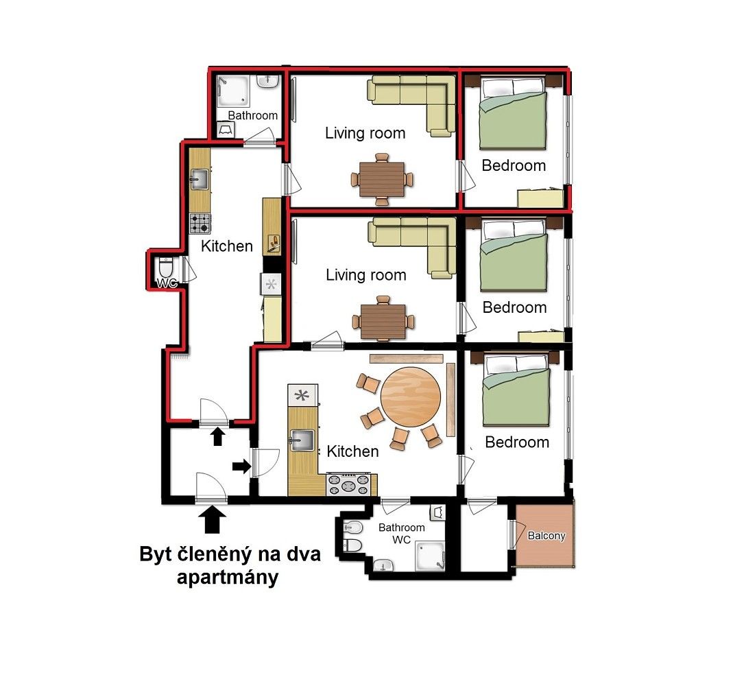 3+kk, Praha - Nové Město, okres Praha 1, Hlavní město Praha, 88 m² - 2