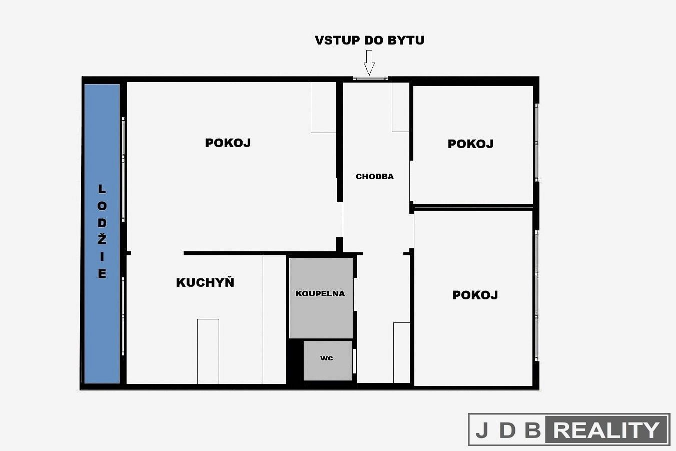 Prodej byt 3+1 - Praha - Prosek, okres Praha 9, Hlavní město Praha, 55 m² - 2