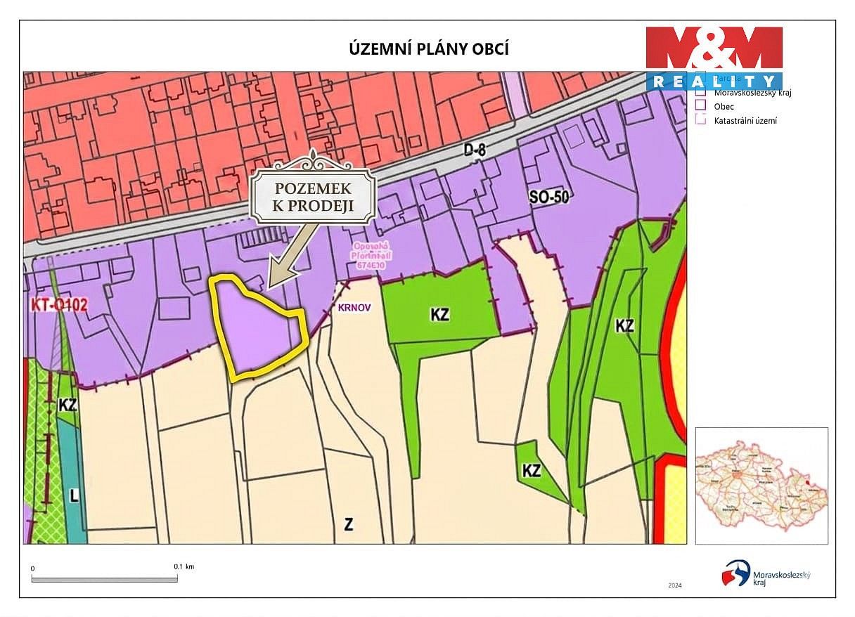 Pozemek pro bydlení · Krnov - Pod Cvilínem, okres Bruntál, Moravskoslezský kraj - 3