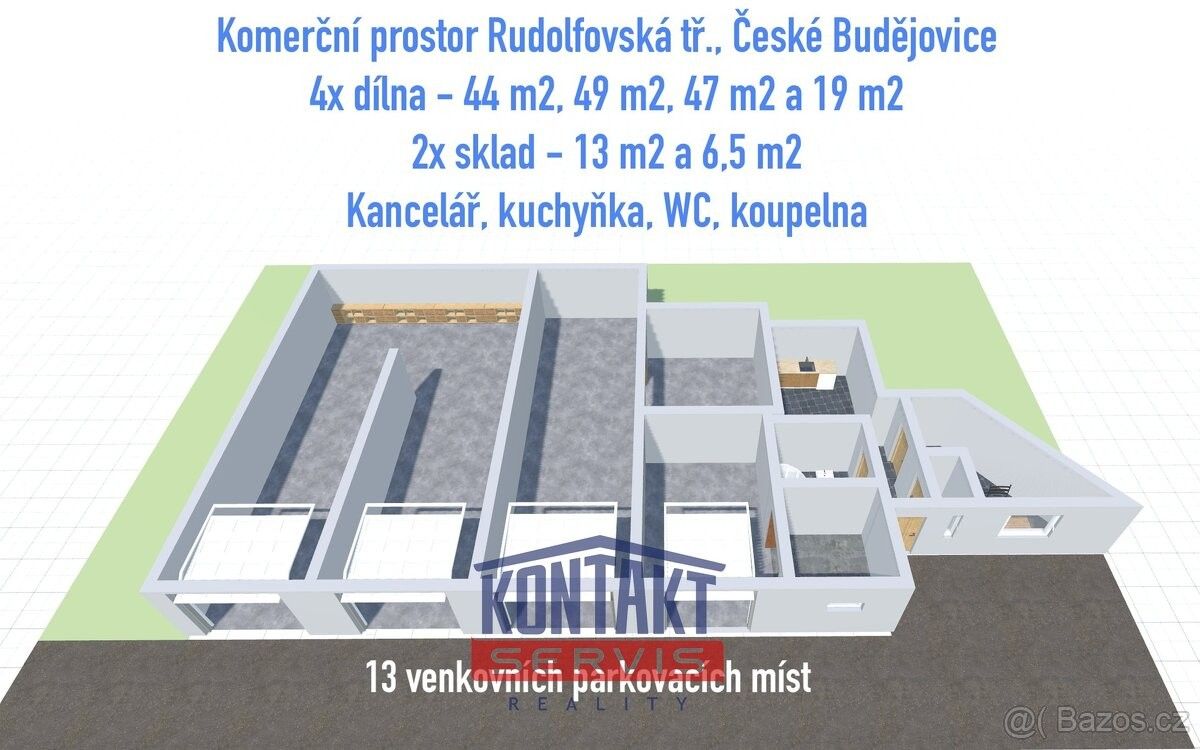 Pronájem ostatní - České Budějovice, 370 01
