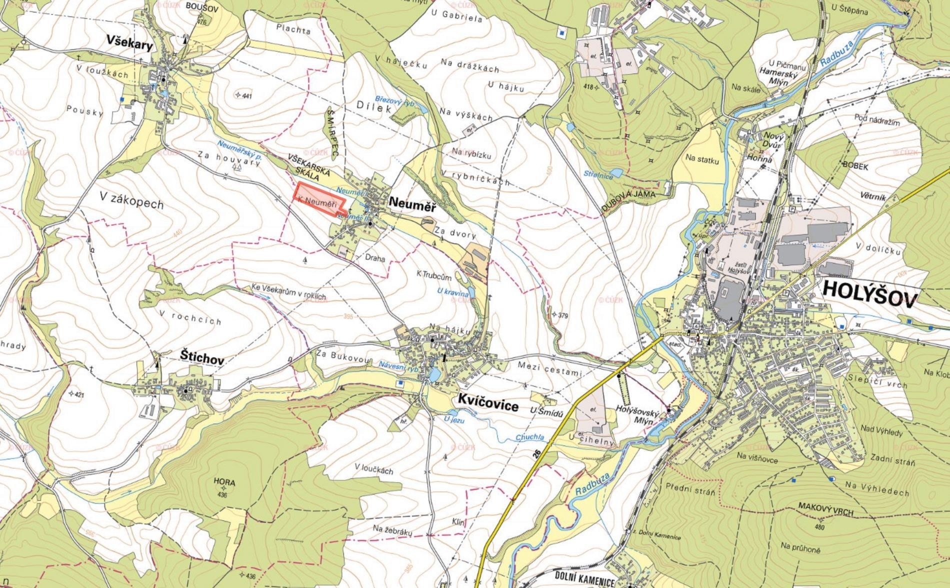 Prodej zemědělský pozemek - Neuměř