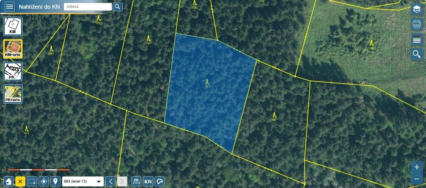 Lesy, Doubravice, 4 751 m²