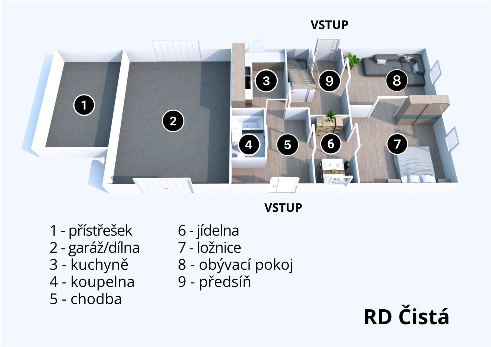 Prodej rodinný dům - Čistá, 117 m² - 2
