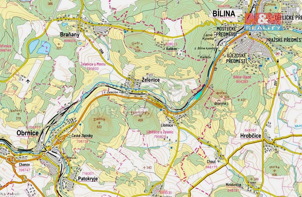Prodej pozemek - Želenice, okres Most, Ústecký kraj - 2