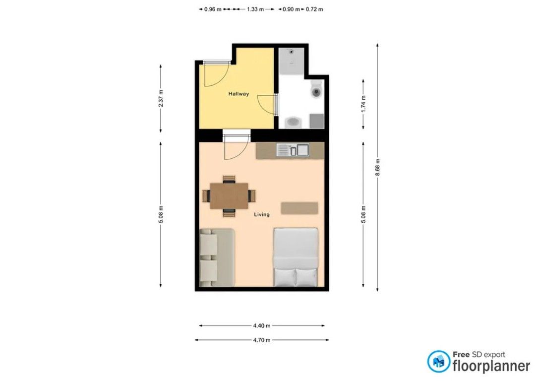 Byt 1+kk · 35 m² · Ke Krči, Praha Braník - 3