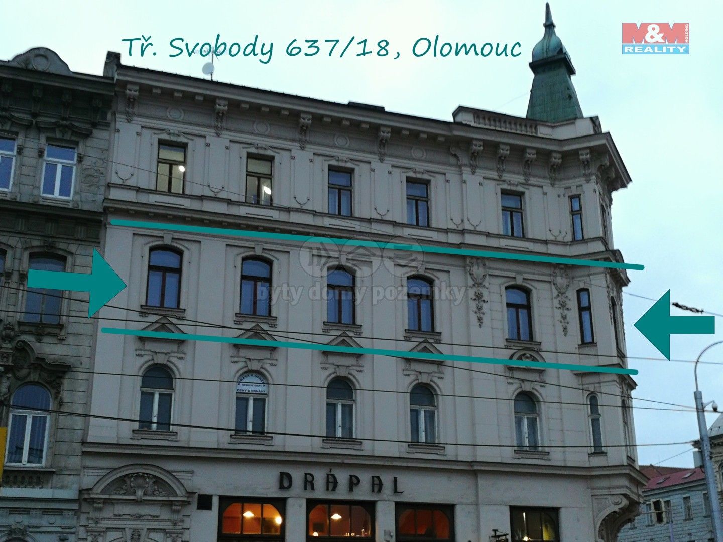 4+1, tř. Svobody, Olomouc, 155 m²