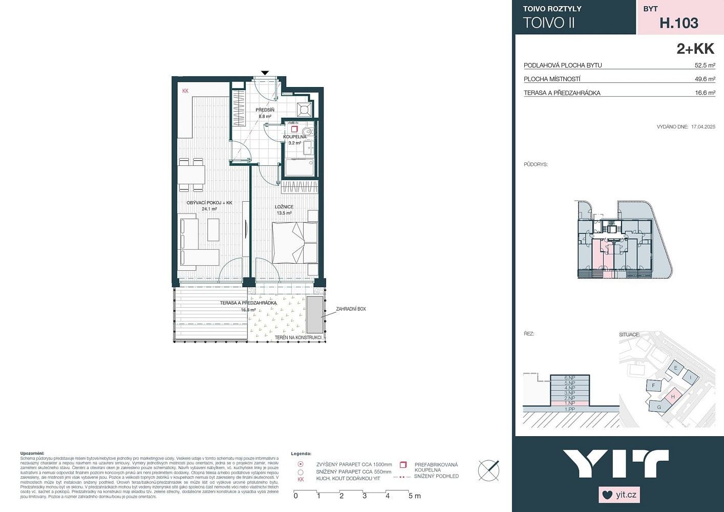 2+kk, Praha - Chodov, okres Praha 11, Hlavní město Praha, 50 m² - 2