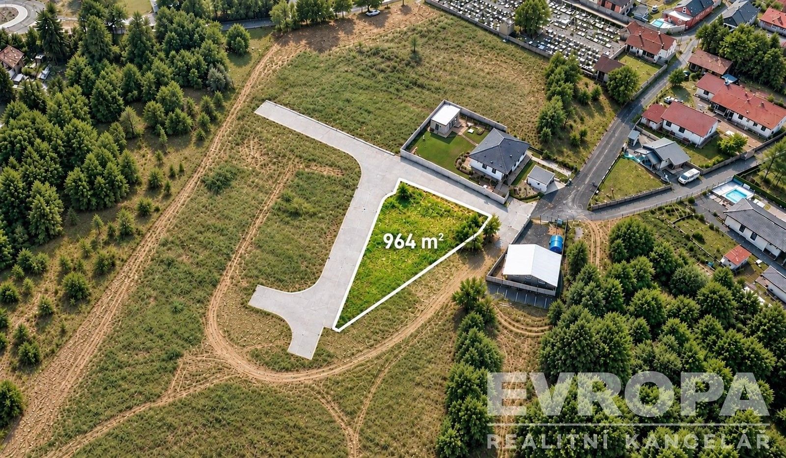 Pozemek pro bydlení, 964 m²