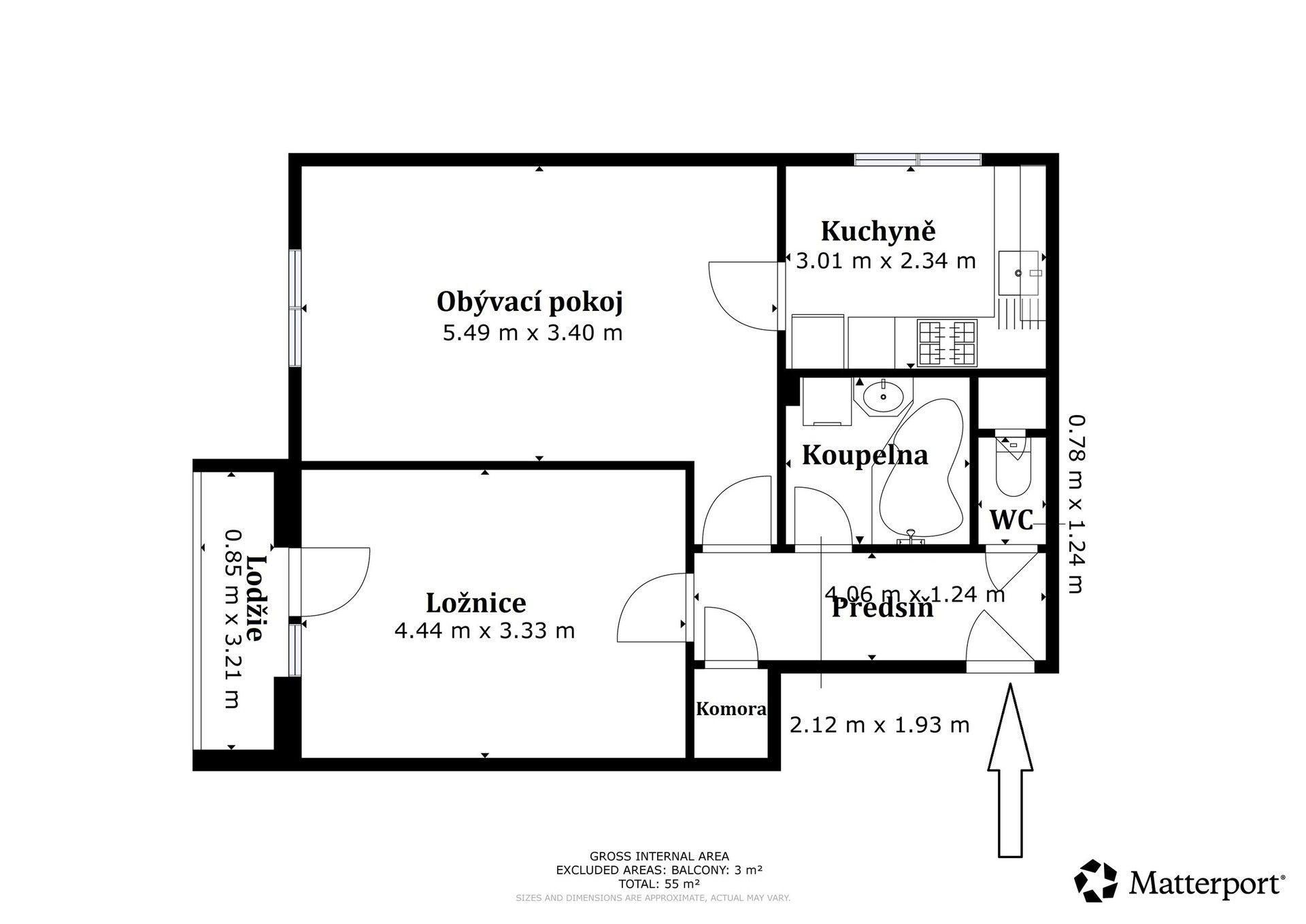 Byt 2+1 · 52 m² · Jana Drdy 490, Příbram VII - 2