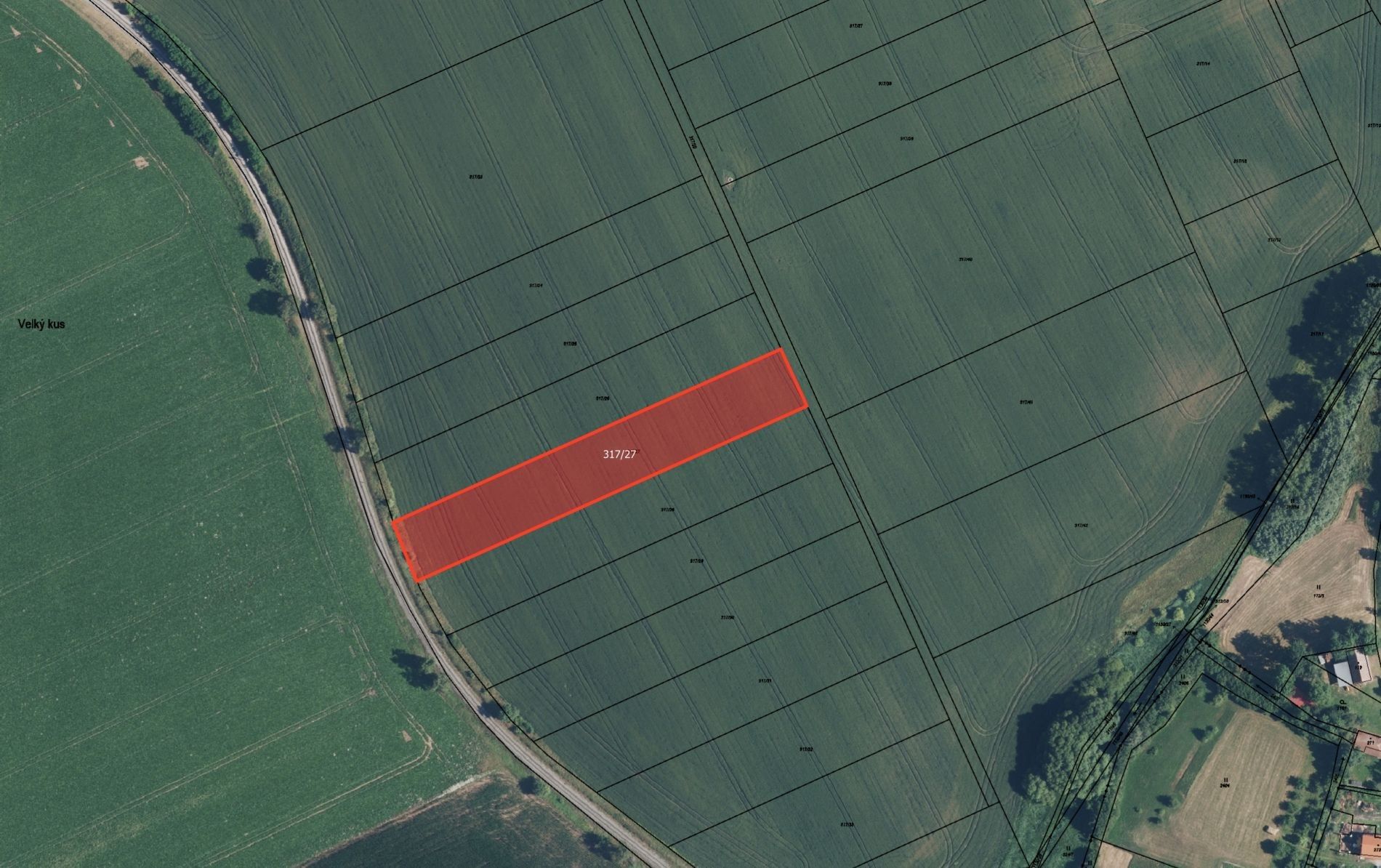 Zemědělský pozemek, 3 833 m²
