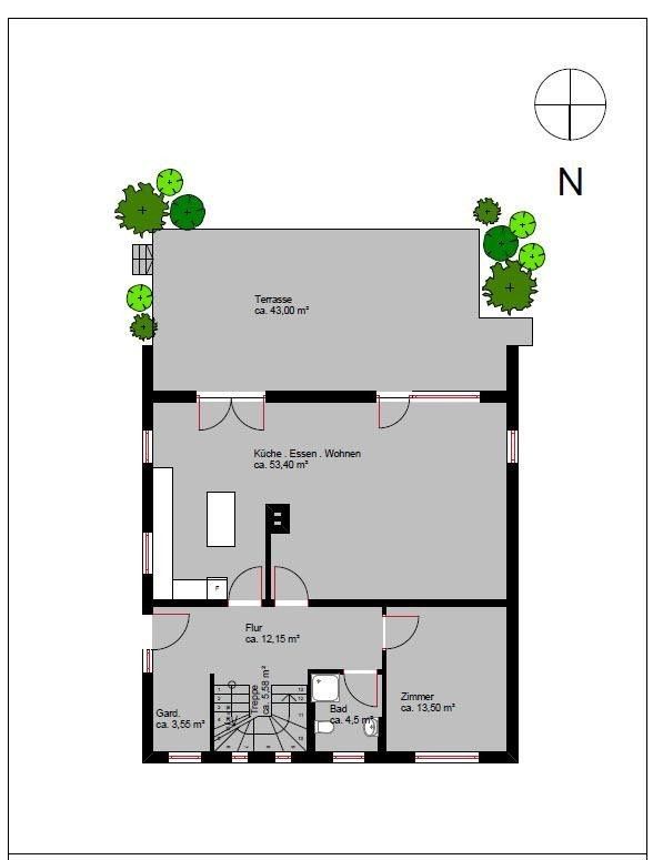 Rodinné domy, Buchenstieg 22 Hamburg Volksdorf Hamburg 22359, 171 m² - 1