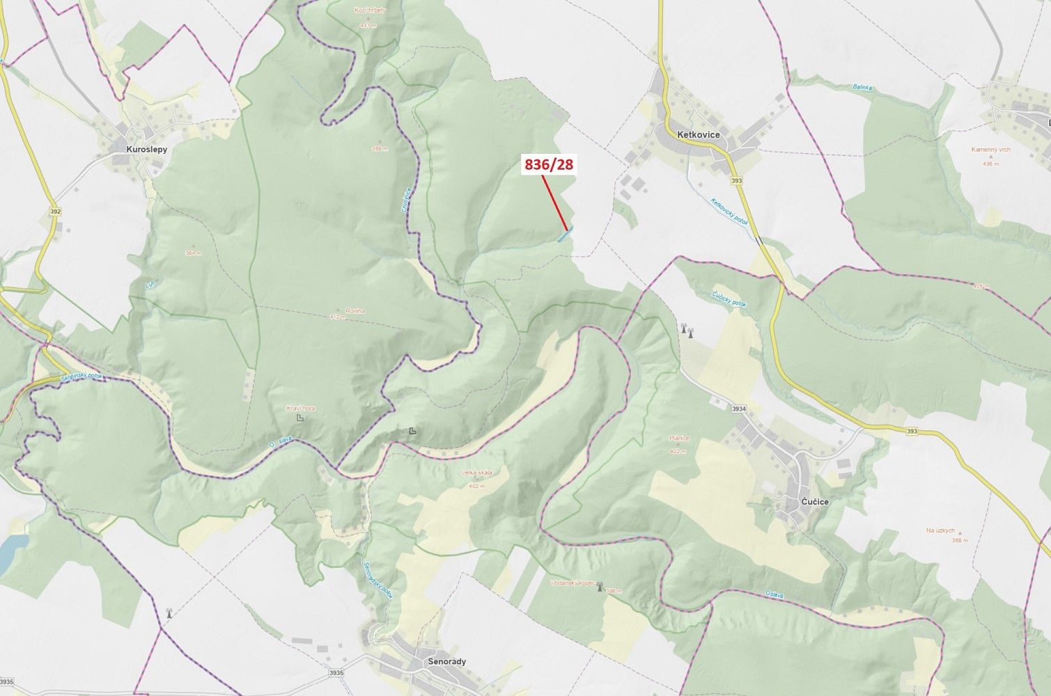 Les, 1 686 m²