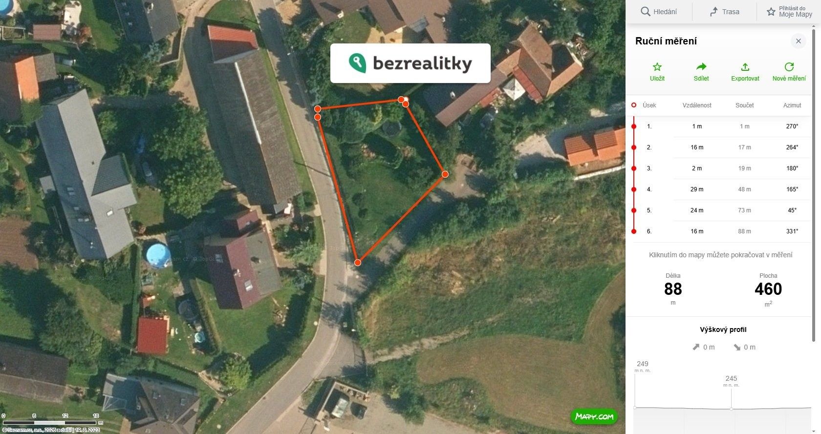Pozemek pro bydlení, 460 m²