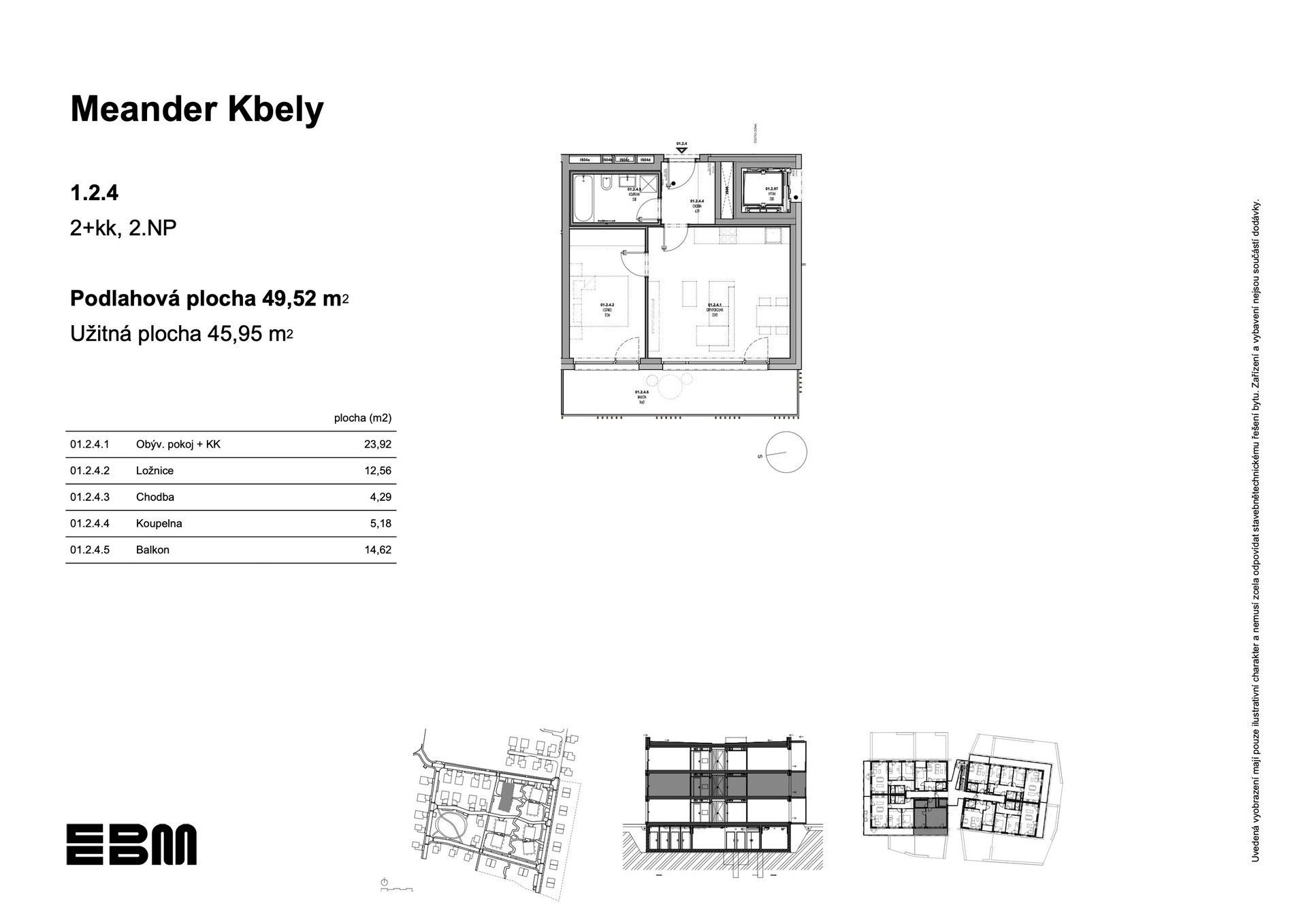 Prodej byt 2+kk - K Vinoři, Praha Kbely, 50 m² - 5