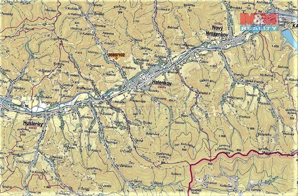Prodej louka - Halenkov, okres Vsetín, Zlínský kraj - 5