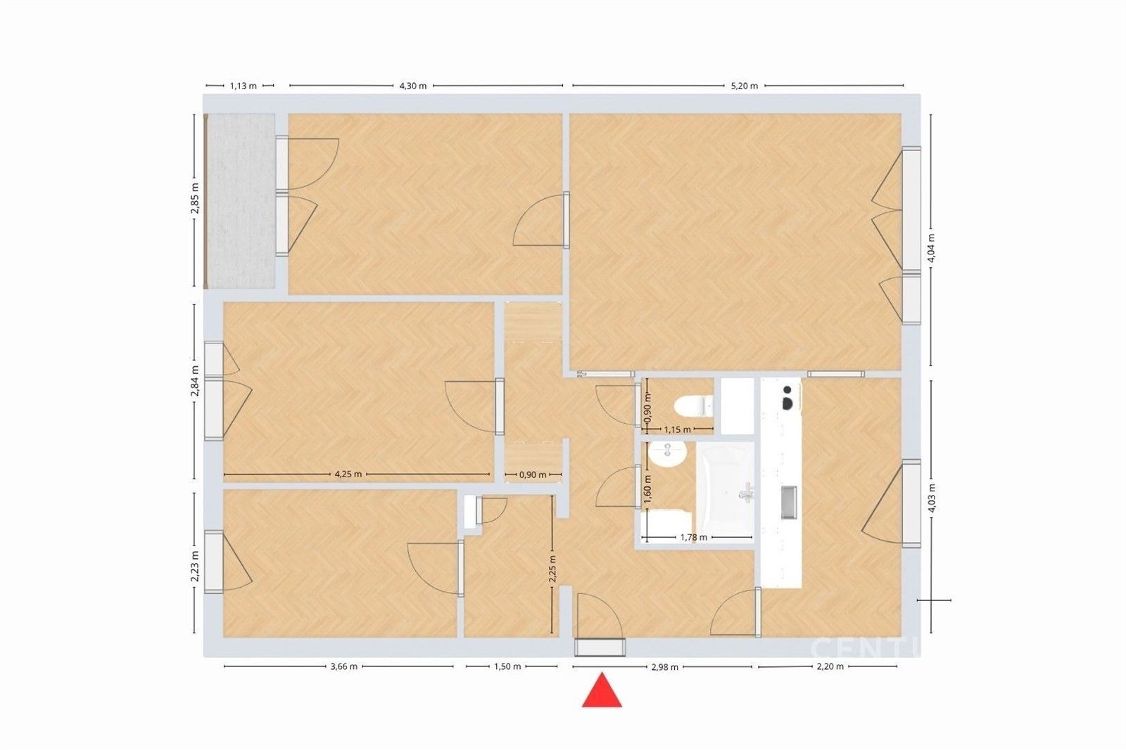 Byt 4+1 · 80 m² · Budovatelů 2088, Krnov Pod Bezručovým vrchem - 3