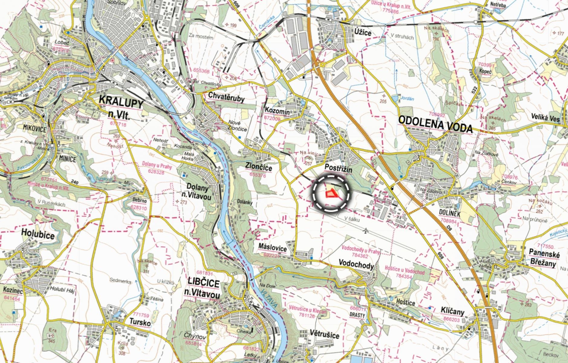 Zemědělské pozemky, Postřižín - 2