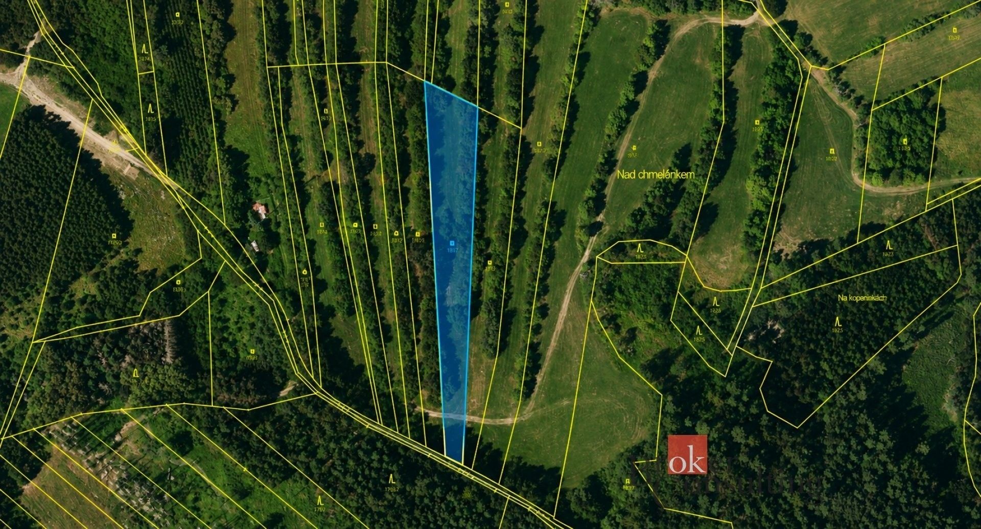 Louky, Borotín, 3 075 m² - 2
