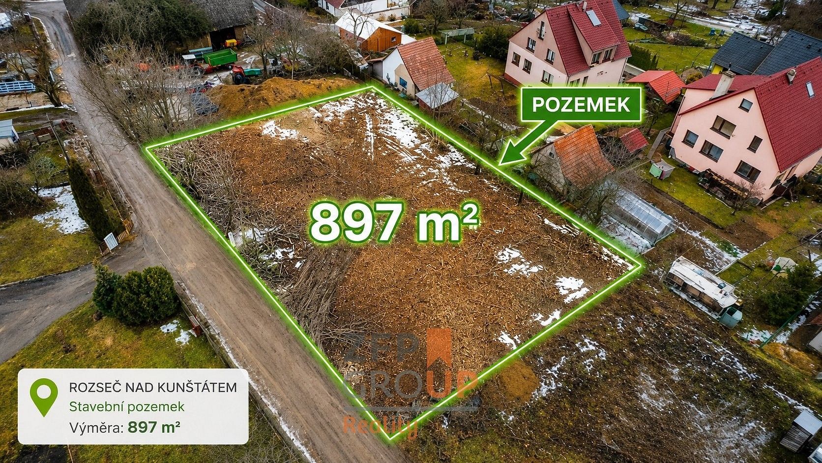 Pozemek pro bydlení, 897 m²