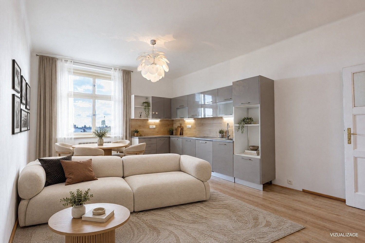 3+kk, náměstí Jiřího z Lobkovic, Praha 3 - Vinohrady, 77 m² - 2