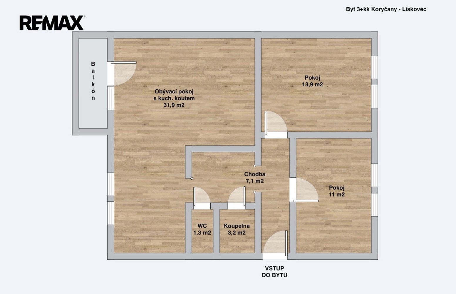Byt 3+kk · 80 m² · Koryčany - Lískovec, okres Kroměříž - 3
