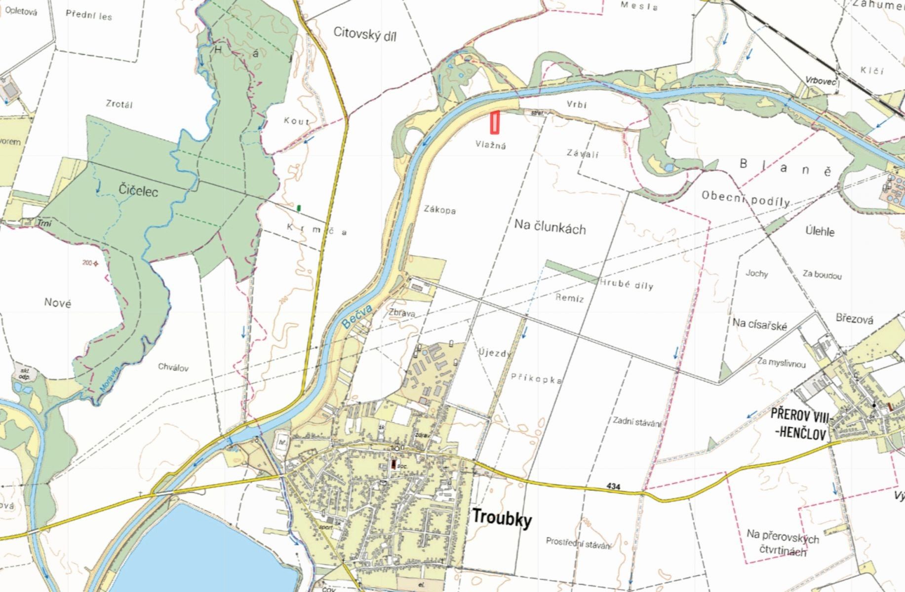Zemědělské pozemky, Troubky - 2