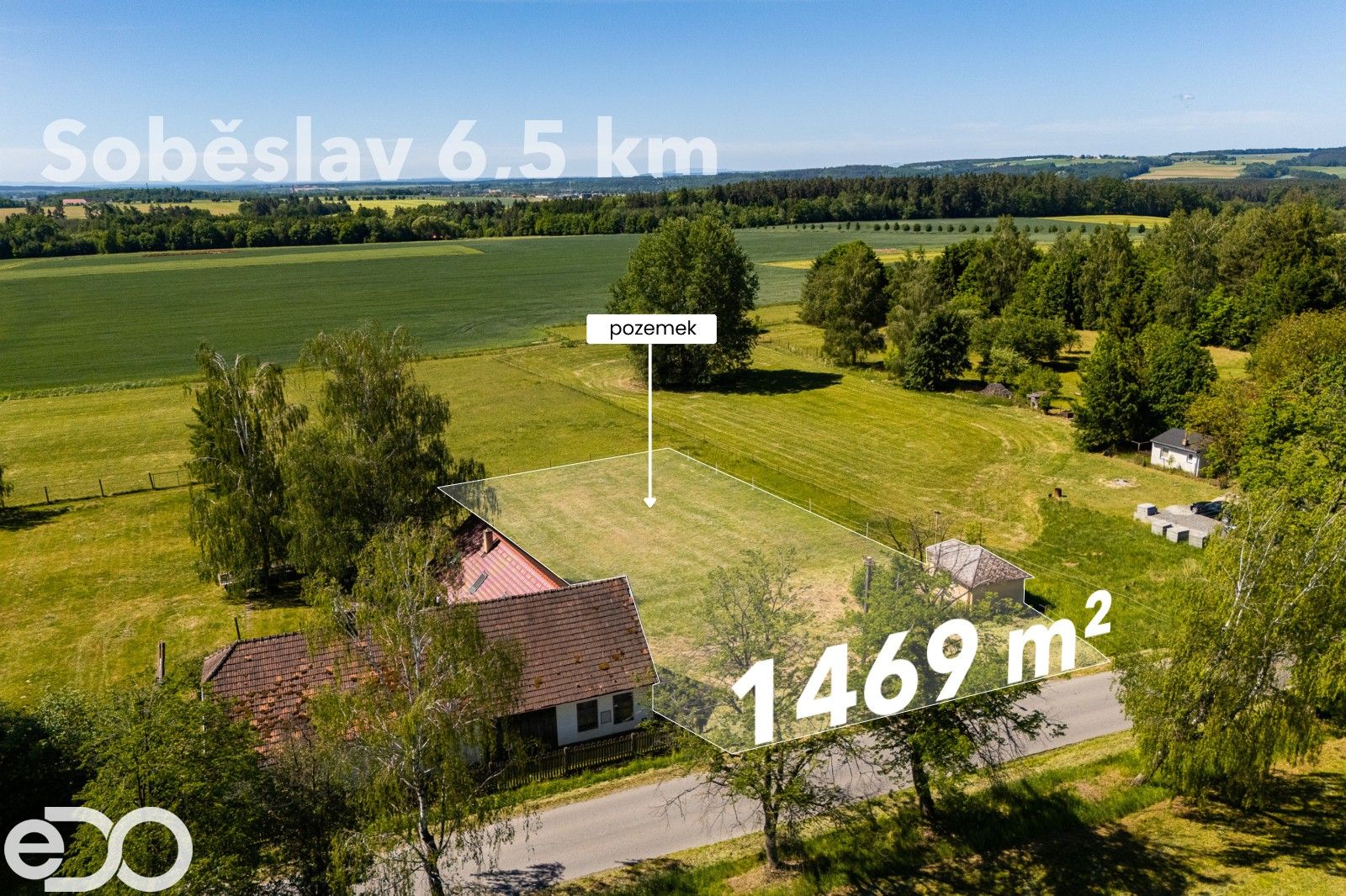 Pozemky pro bydlení, Roudná, 1 469 m² - 2