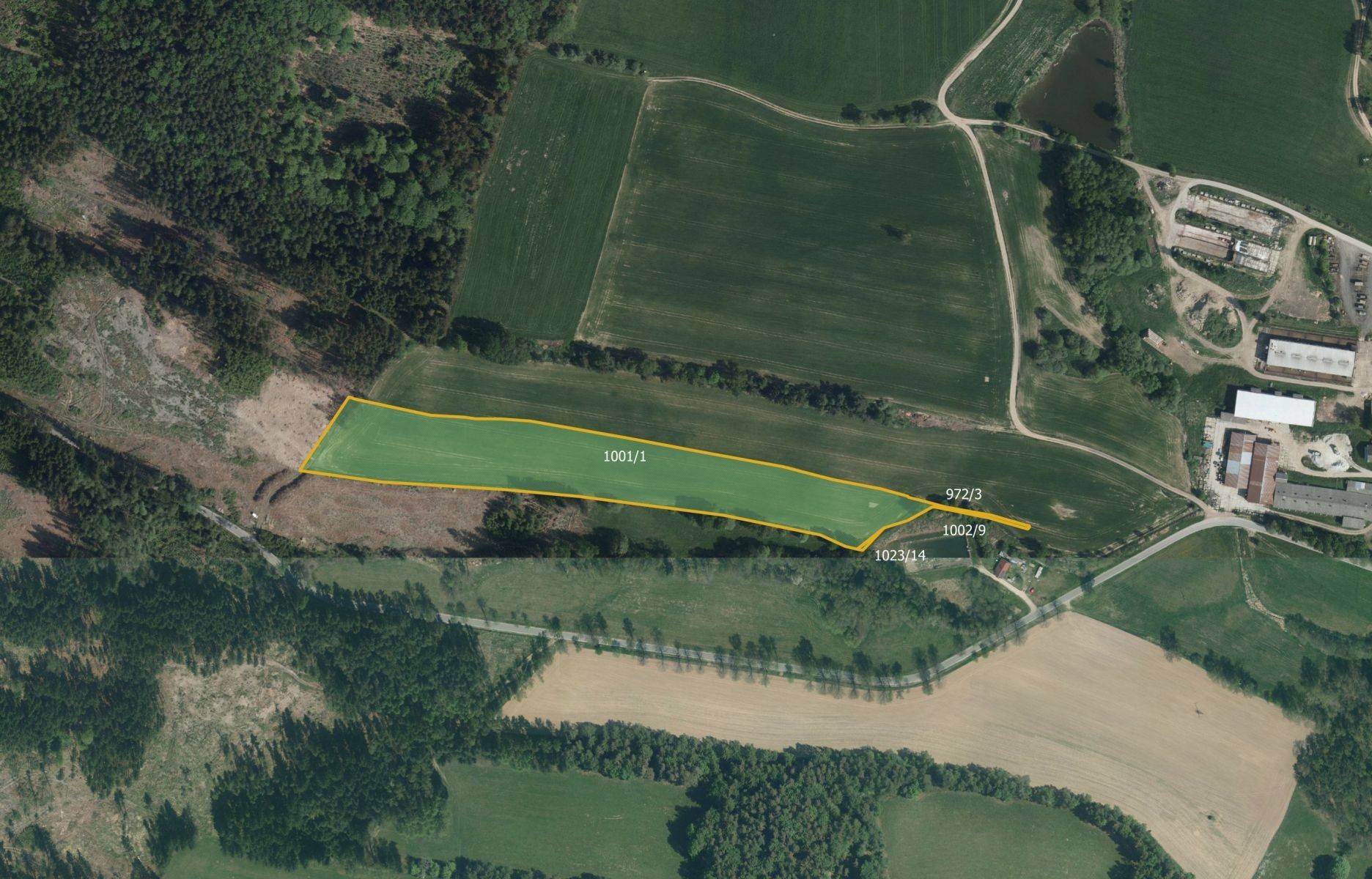 Zemědělské pozemky, Horní Radouň