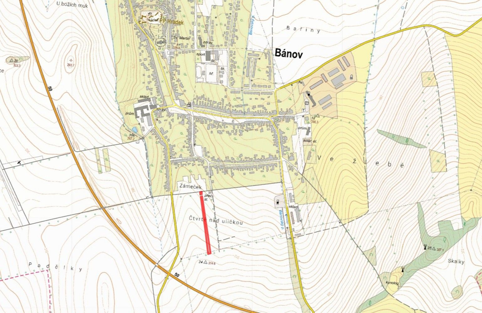 Zemědělské pozemky, Bánov, okres Uherské Hradiště, Zlínský kraj - 2