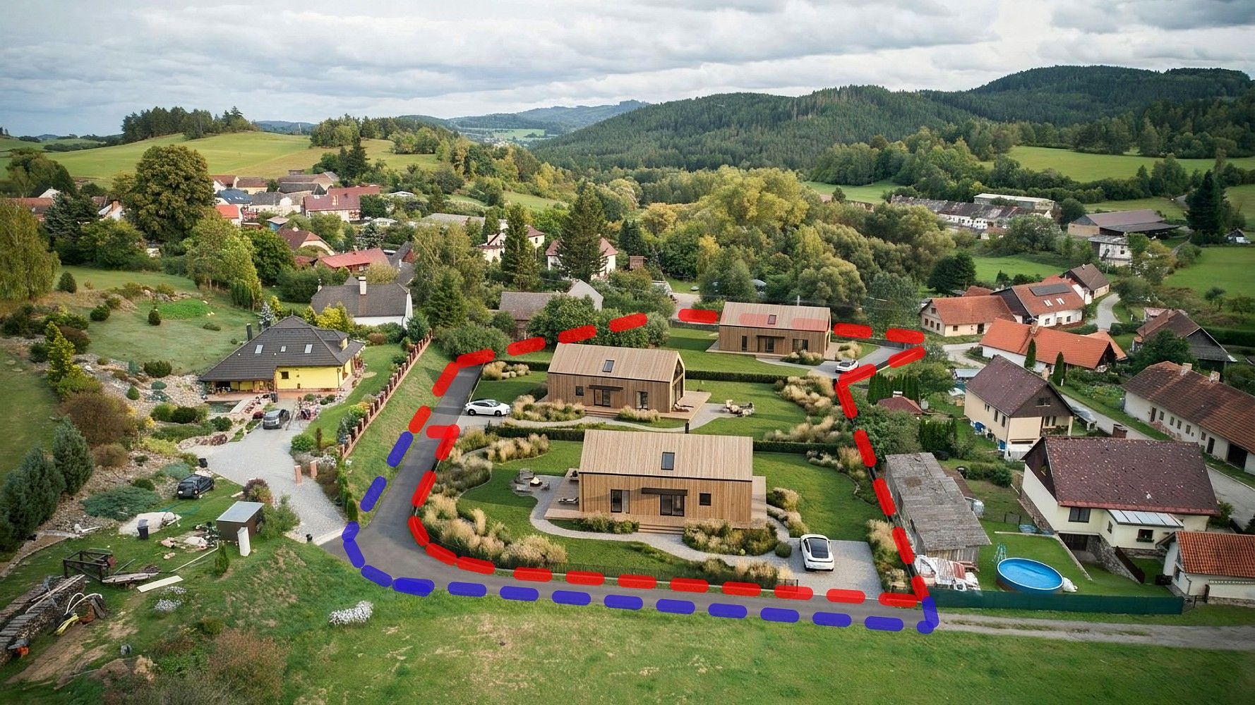 Pozemek pro bydlení · Čkyně - Onšovice, okres Prachatice, Jihočeský kraj - 4