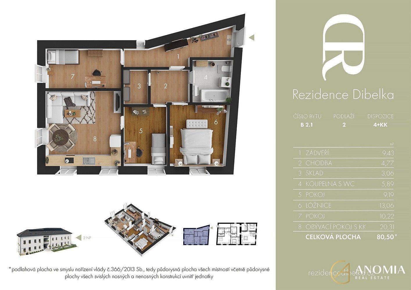 4+kk, Trhová Kamenice, okres Chrudim, Pardubický kraj, 81 m² - 2