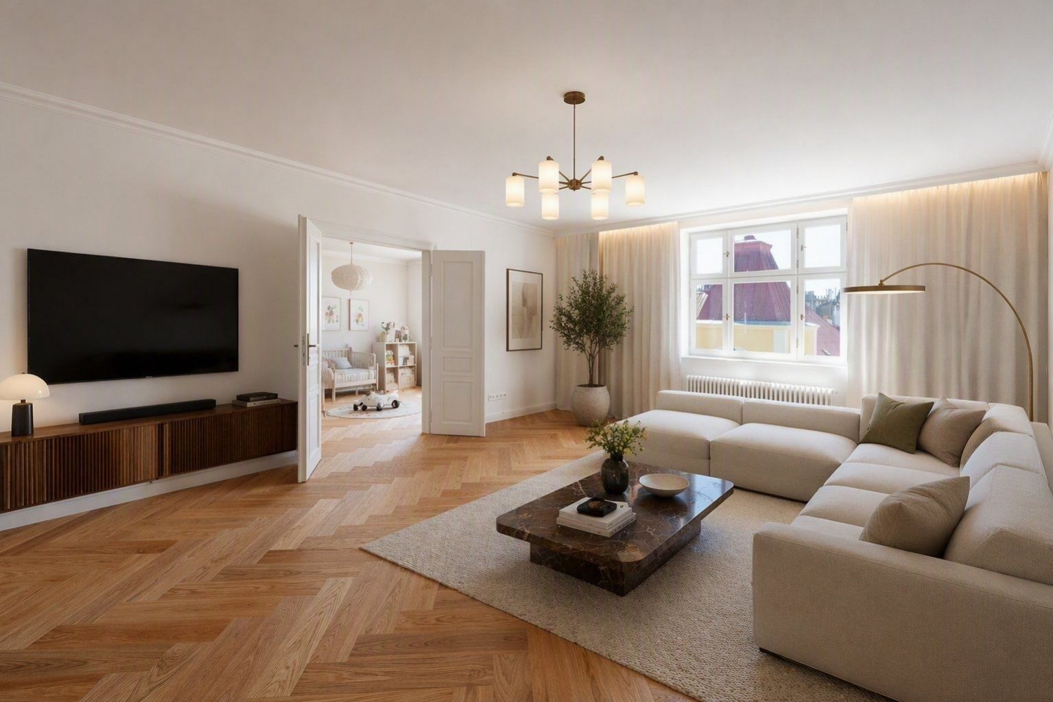 3+kk, Praha, 95 m² - 1