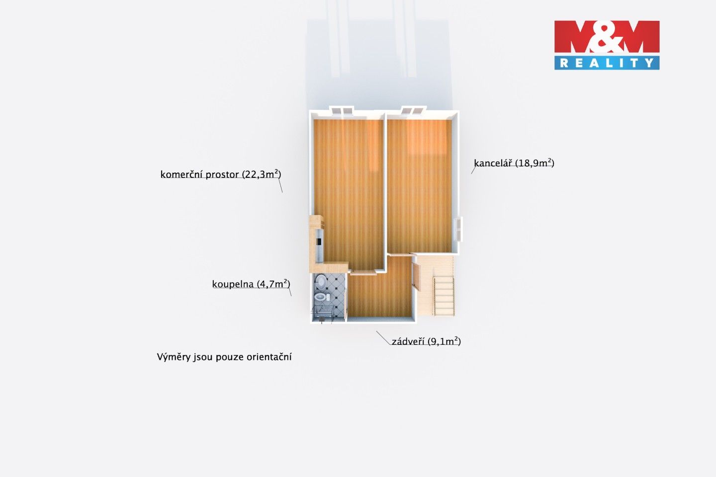 Pronájem kancelář - Alšova, Dobřany, 55 m²