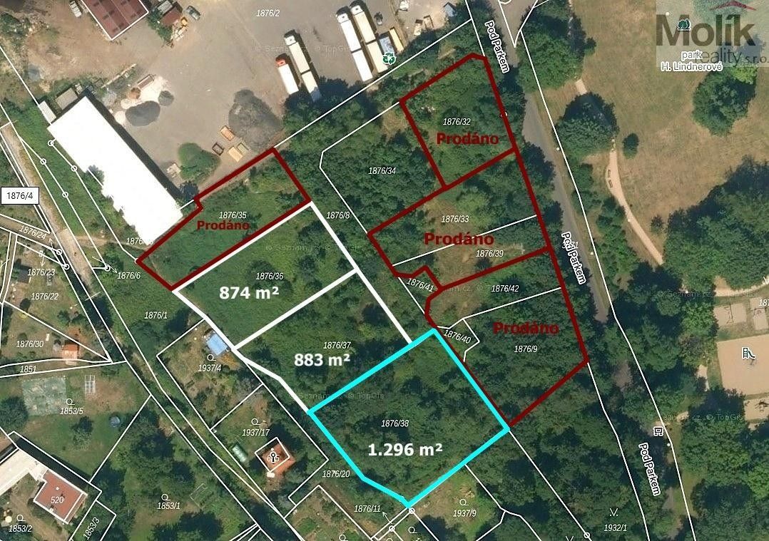 Pozemek pro bydlení, 1 296 m²