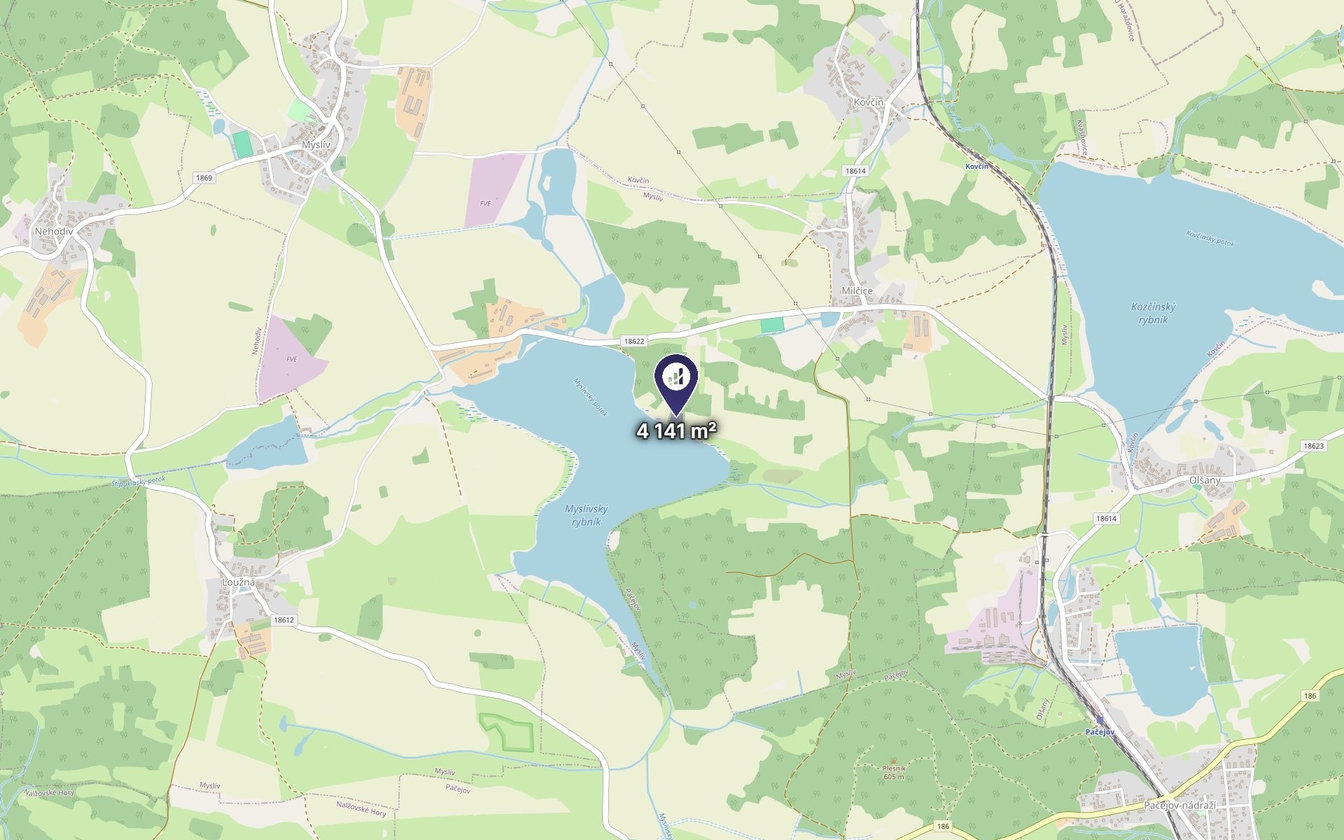 Zemědělský pozemek · 4 141 m² · Myslív - 3