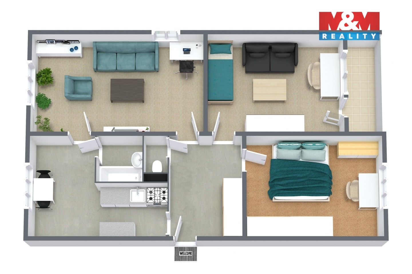 Byt 3+1 · 75 m² · Krajková - 4