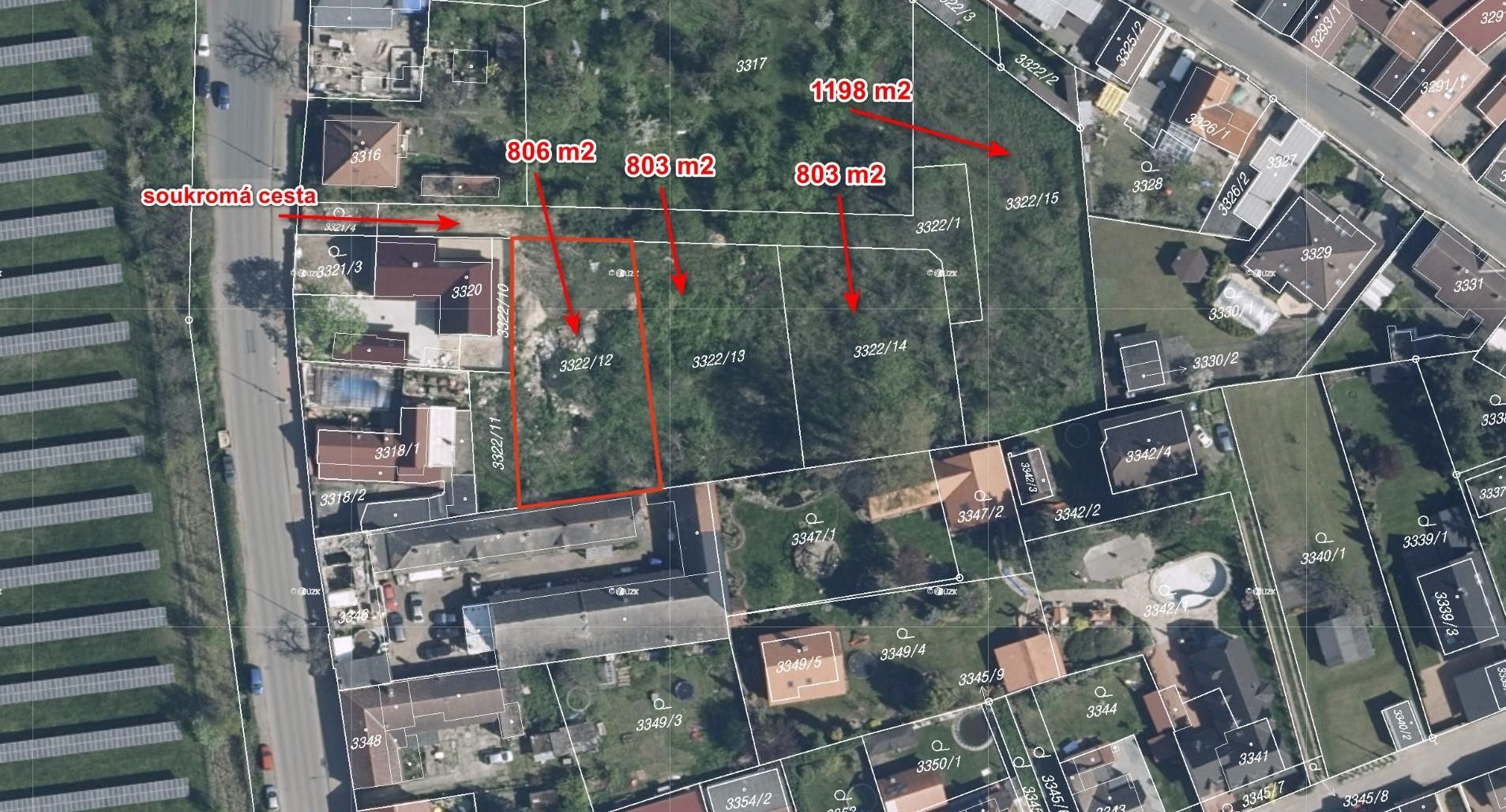 Pozemky pro bydlení, Českolipská, Mělník, 4 259 m²