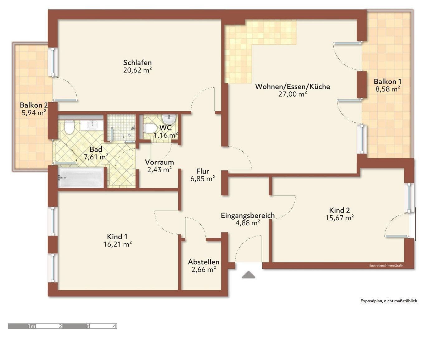 2+1, Leipzig Lindenau Sachsen 04177, 64 m² - 2