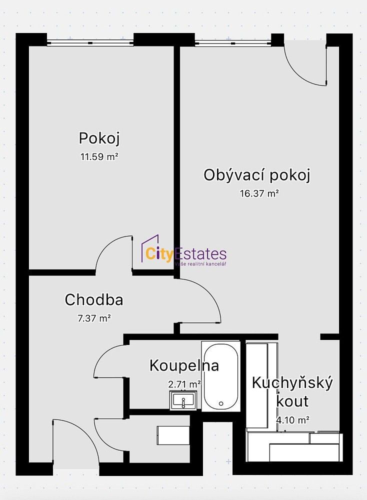 Byt 2+kk · 45 m² · Chabařovická, Praha 8 - Kobylisy - 3