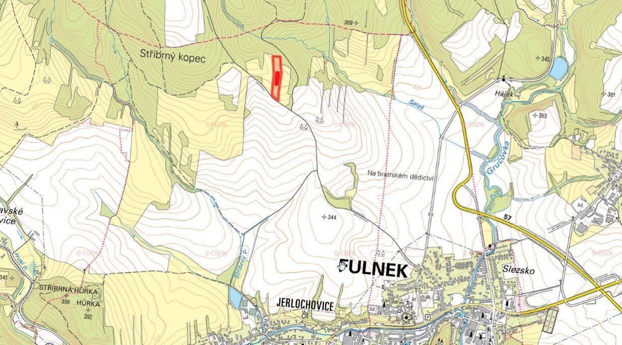 Prodej louka - Jerlochovice, Fulnek