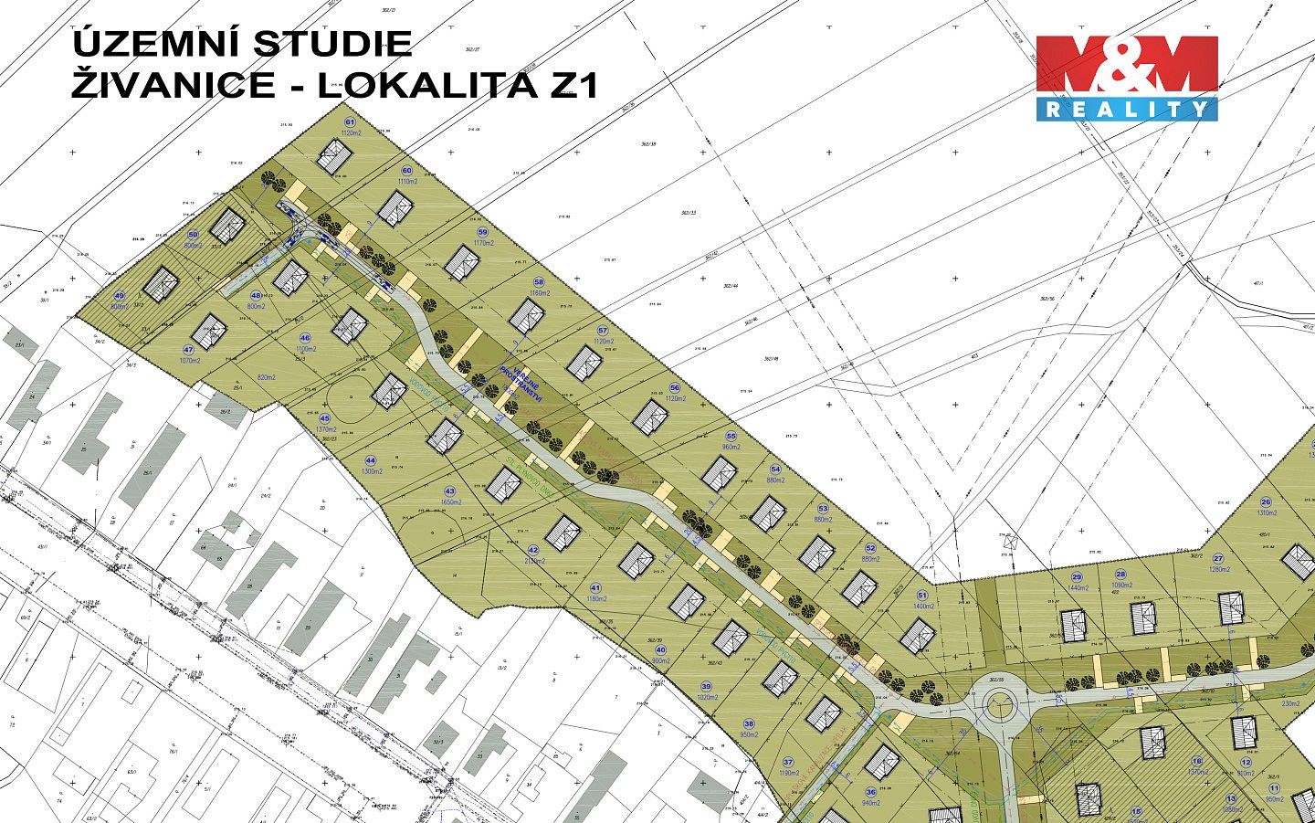 Pozemky pro bydlení, Živanice - Nerad, okres Pardubice, Pardubický kraj - 2