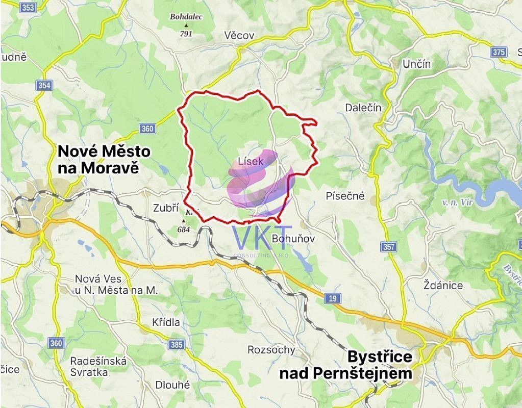 Prodej louka - Lísek - Vojtěchov, okres Žďár nad Sázavou, Kraj Vysočina - 2
