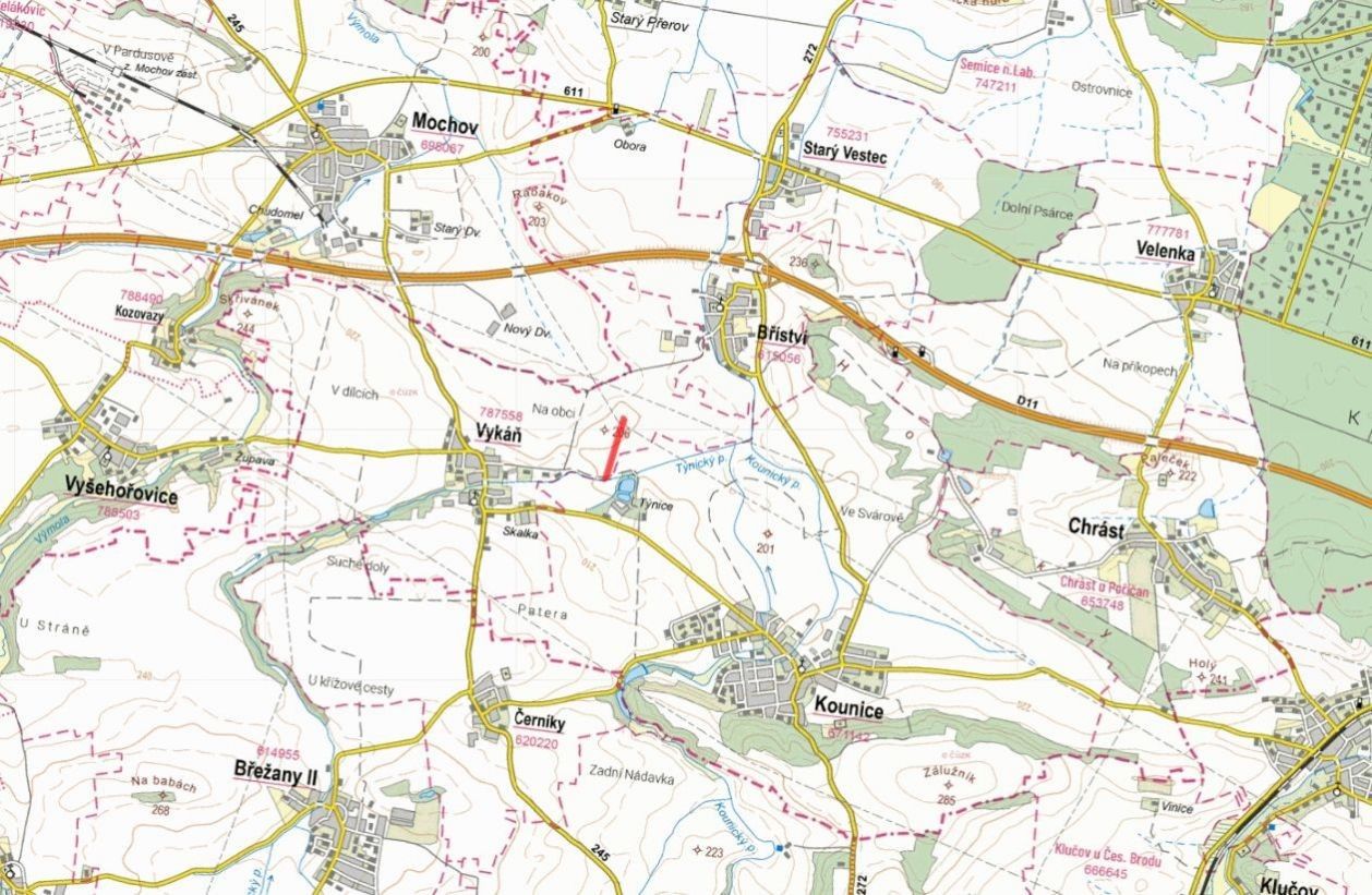 Zemědělské pozemky, Vykáň - 2