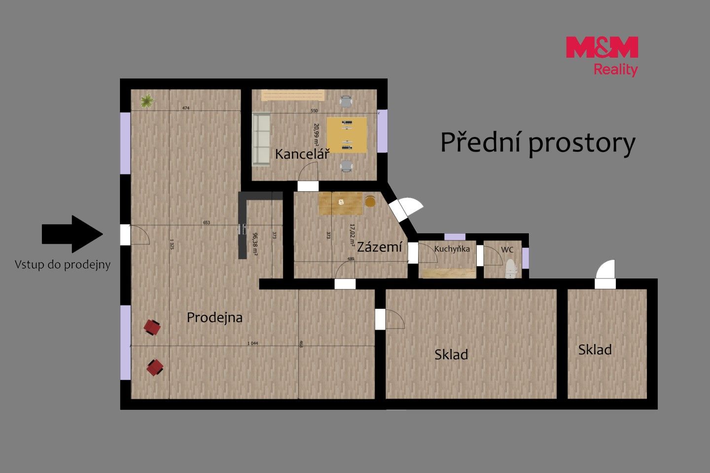 Pronájem obchodní prostory - Masarykova, Čáslav, 890 m² - 5