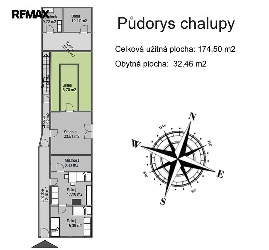 Chalupa · 1 140 m² · Kyjov - Bohuslavice, okres Hodonín, Jihomoravský kraj - 3