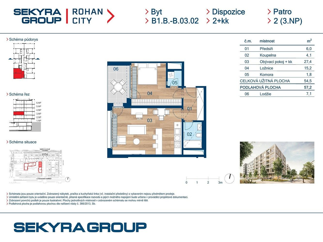2+kk, Praha - Karlín, okres Praha 8, Hlavní město Praha, 55 m² - 2