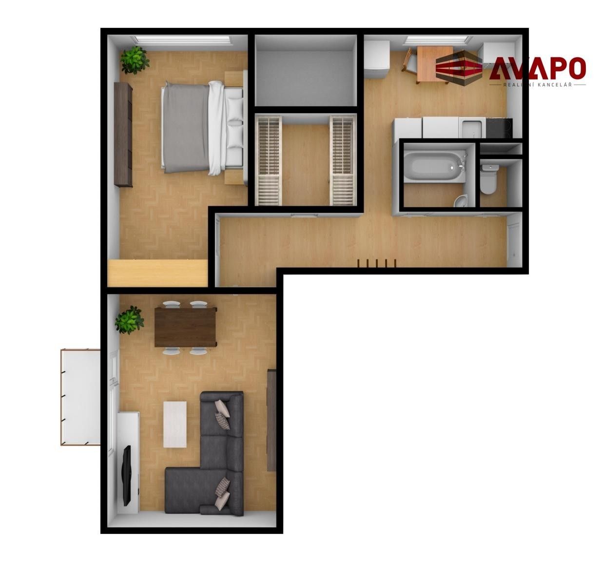 2+1, Horní náměstí, Opava, 58 m² - 2