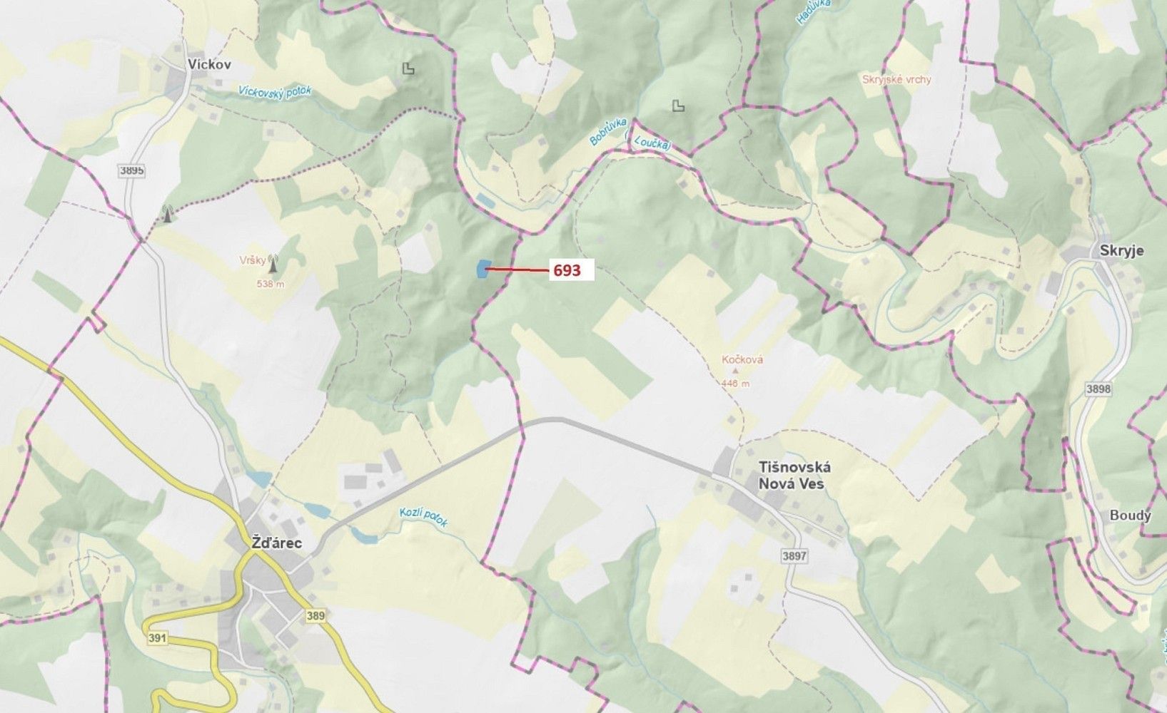 Les, 2 813 m²