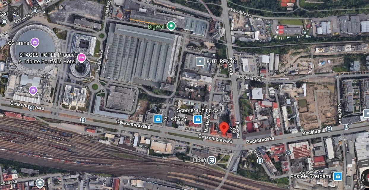 Kanceláře, Českomoravská, Praha, 73 m²